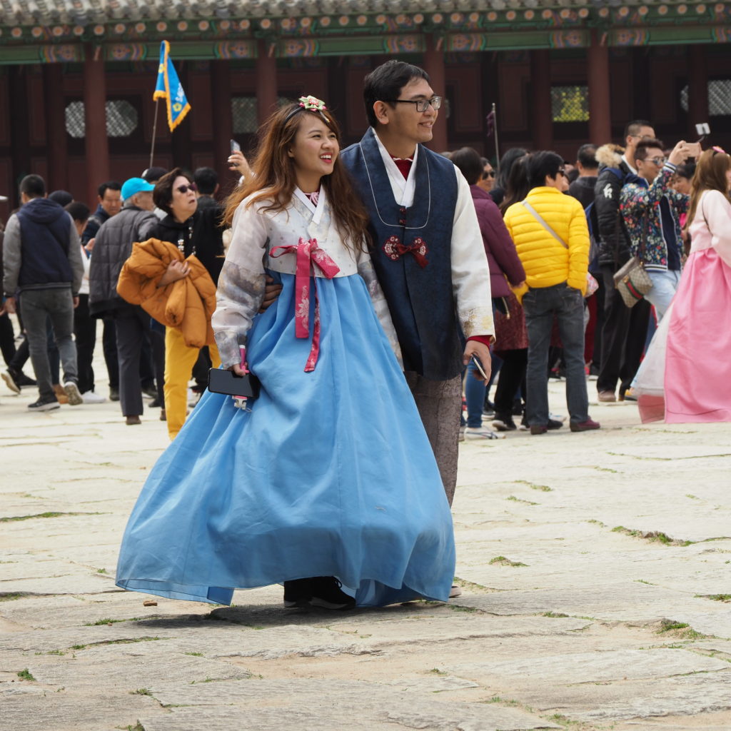 Wearing Hanbok in Korea