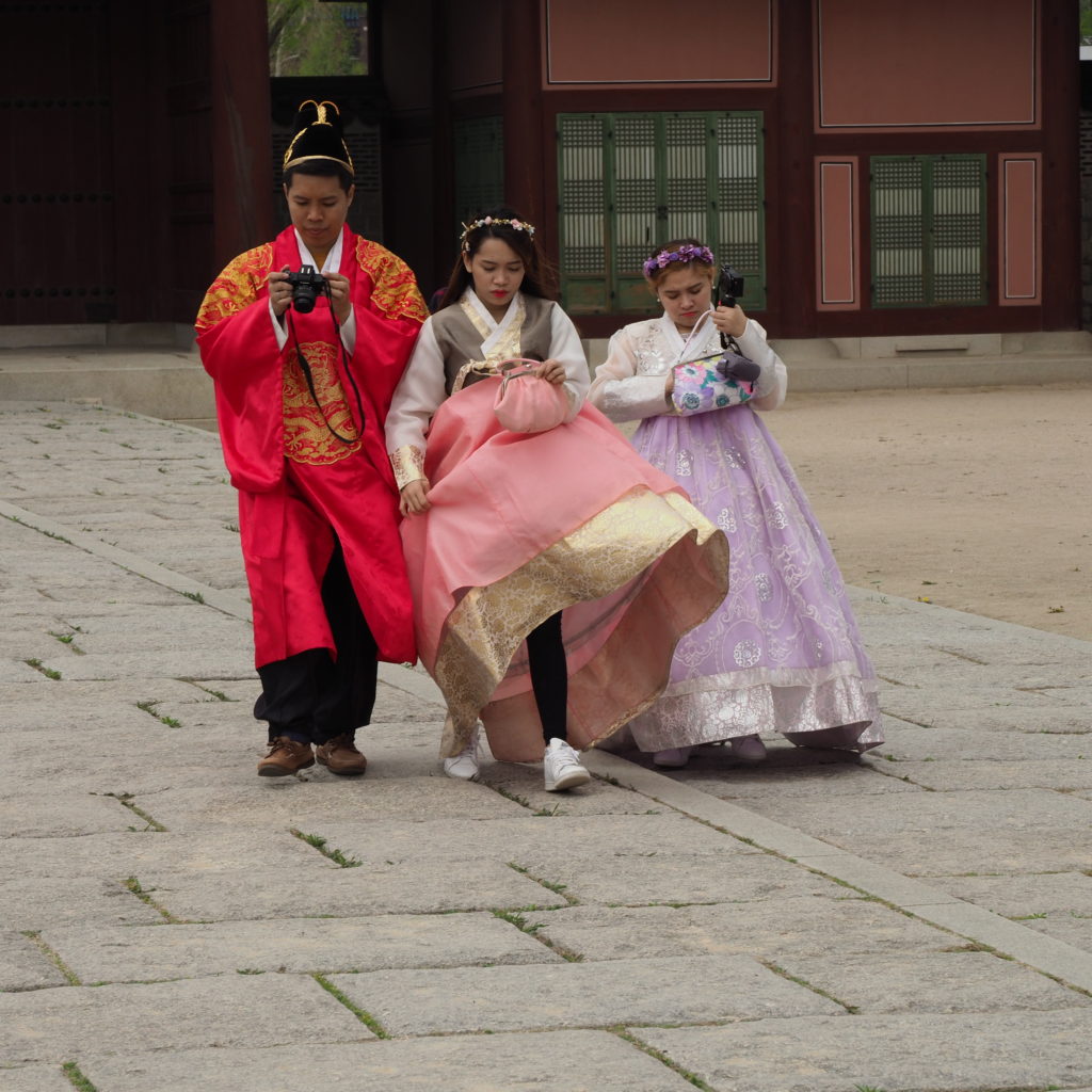 Wearing Hanbok in Korea