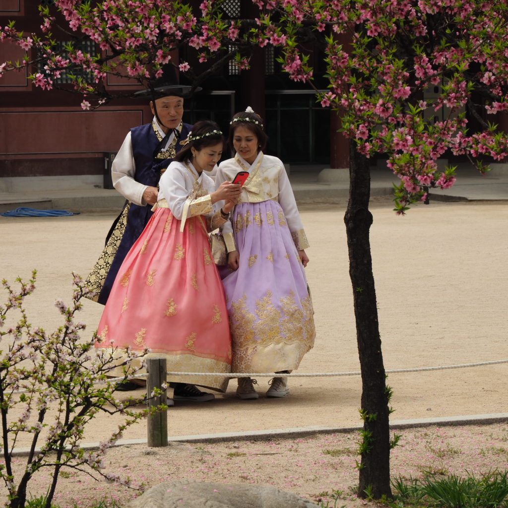 Wearing Hanbok in Korea