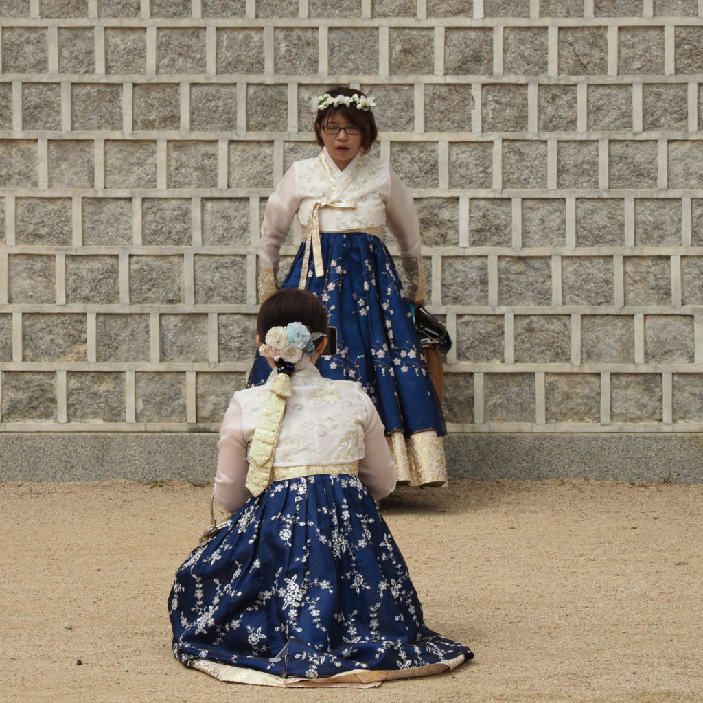 Wearing Hanbok in Korea