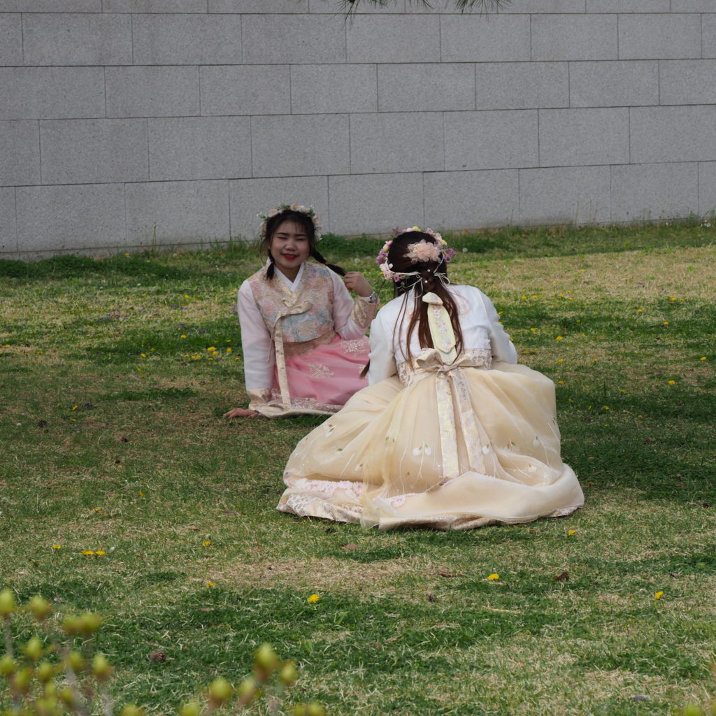 Wearing Hanbok in Korea
