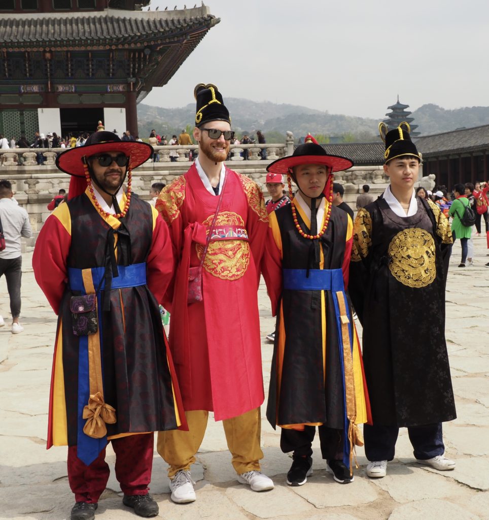 Tourists in Korea