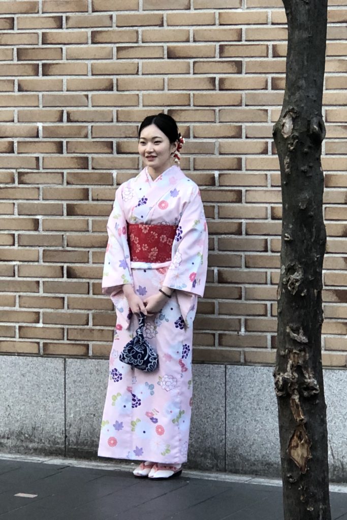 Wearing Kimono