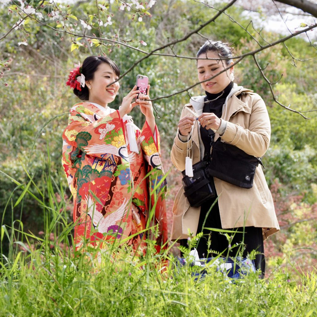 Wearing Kimono