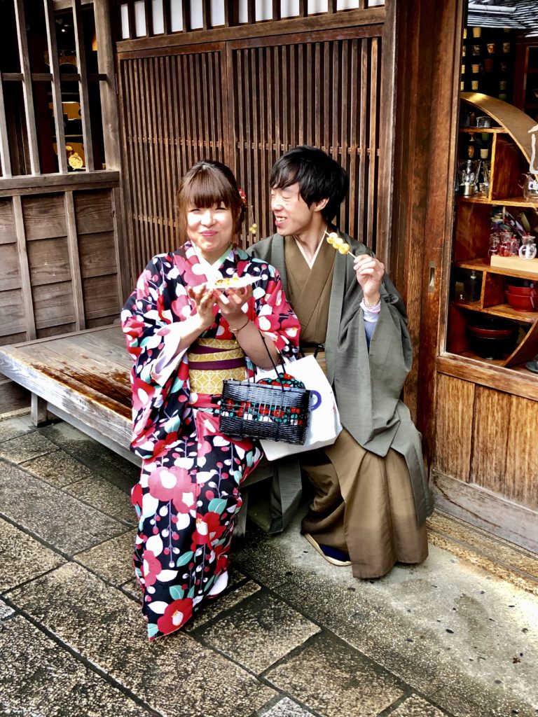 Wearing Kimono