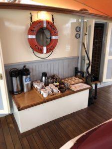 Morning coffee set up 