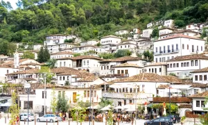 Berat, Albania, the White City with  1000 windows.